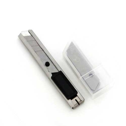 貝印・職専ミニ‐替刃10枚付・SS-10 大工道具：金切鋏・カッター：貝印カッター