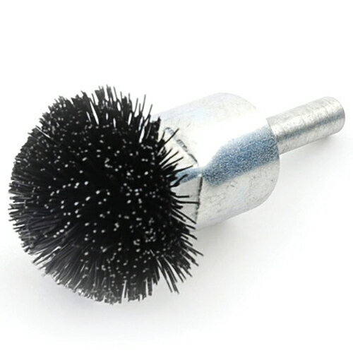 先端工具・ドリルアタッチメントの軸付ワイヤブラシ30MM。鉄のサビ落とし、塗装はがし、バリ取りに。材..