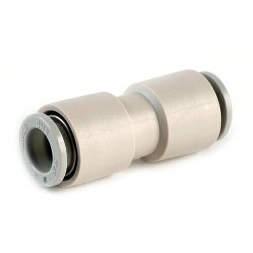 電動工具・エアーツールのエアーカプラKQ2H08-00。エアー配管用チューブ管継ぎ手。押し込むだけで接続、ワンタッチ分離。確実に簡単に接続。製造元：SMC株式会社。