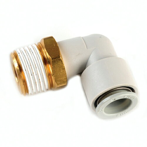 電動工具・エアーツールのエアーカプラKQ2L12-04S。エアー配管用チューブ管継ぎ手。押し込むだけで接続、ワンタッチ分離。確実に簡単に接続。製造元：SMC株式会社。