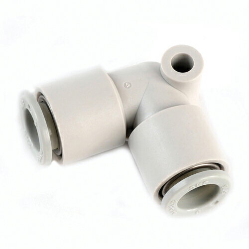 電動工具・エアーツールのエアーカプラKQ2L08-00。エアー配管用チューブ管継ぎ手。押し込むだけで接続、ワンタッチ分離。確実に簡単に接続。製造元：SMC株式会社。