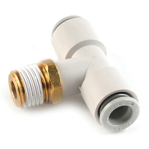 電動工具・エアーツールのエアーカプラKQ2T08-02S。エアー配管用チューブ管継ぎ手。押し込むだけで接続、ワンタッチ分離。確実に簡単に接続。製造元：SMC株式会社。