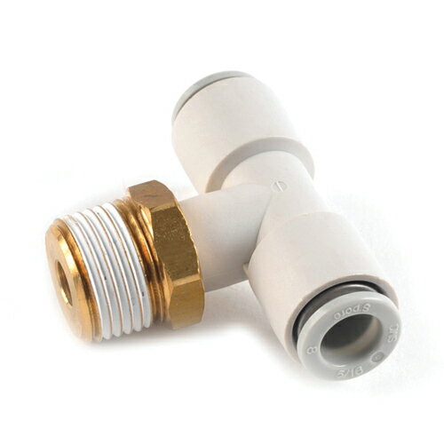 電動工具・エアーツールのエアーカプラKQ2T08-03S。エアー配管用チューブ管継ぎ手。押し込むだけで接続、ワンタッチ分離。確実に簡単に接続。製造元：SMC株式会社。