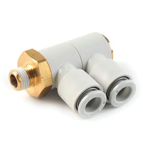 電動工具・エアーツールのエアーカプラKQ2VD08-01S。エアー配管用チューブ管継ぎ手。押し込むだけで接続、ワンタッチ分離。確実に簡単に接続。製造元：SMC株式会社。