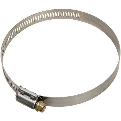 【用途】ポンプパーツ。【機能・特徴】ホース連結部分の固定にご使用ください。【仕様】●適用範囲：84〜108mm（4インチ）。【材質】●輪の部分：ステンレス。●ボルト部分：鉄。【商品サイズ】幅125×高さ10×奥行100mm　重量60g【送料...