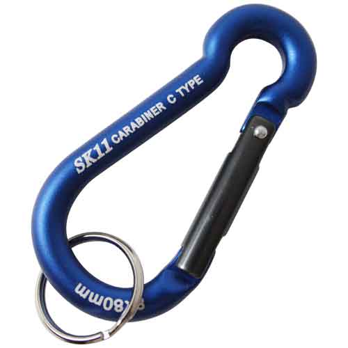 SK11 アルミカラビナ C SAC-880Cブルー