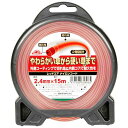レッドコア ナイロンコード マル2.4x15m 草刈り 刈払機用 除草作業 狭い場所(4)