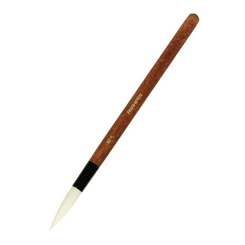 【用途】各種塗装及び描画用。【機能・特徴】耐薬品性、加工性、風合いに優れ、筆に適したPBT(ポリブチレンテレフタレート)繊維を100%使用しています。穂先のまとまりがよく、滑らかに描くことができます。いろいろな塗料や絵具(水性塗料・油性塗料・アクリル絵具・水彩絵具・油絵具・ポスターカラー等)に使用できます。ラッカー系塗料、ウレタン系塗料にも使用できます。水彩画からホビーまで幅広い用途に使用しやすい短軸(約15cm)を採用してます。【仕様】●サイズ：L。●タイプ：文字筆。●毛巾：9mm。●毛丈：40mm。【材質】●毛材：PBT繊維。【注意事項ほか】●使用可能色材以外は使用しないでください。●使用後は使用した色材に適した洗い液(水性の場合は水)で洗い、穂先の形状を整え陰干ししてください。●溶剤に長時間浸漬しないでください。【送料について】北海道、沖縄、離島は送料を頂きます。