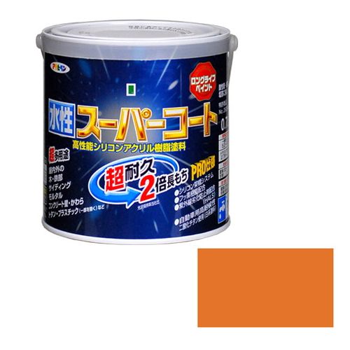 乐天商城 - アサヒペン 多用途-水性スーパーコート 0.7L-ラフィネオレンジ【送料無料】