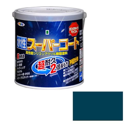 樂天商城 - アサヒペン 多用途-水性スーパーコート 0.7L-オーシャンブルー【送料無料】