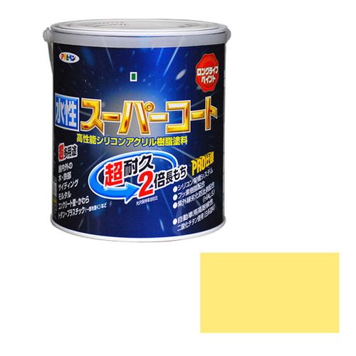 Rakuten - アサヒペン 多用途-水性スーパーコート 1.6L-クリームイロ【送料無料】