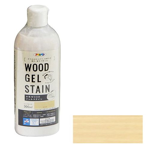 アサヒペン 水性WOODジェルステイン 300ML-クリヤ【送料無料】