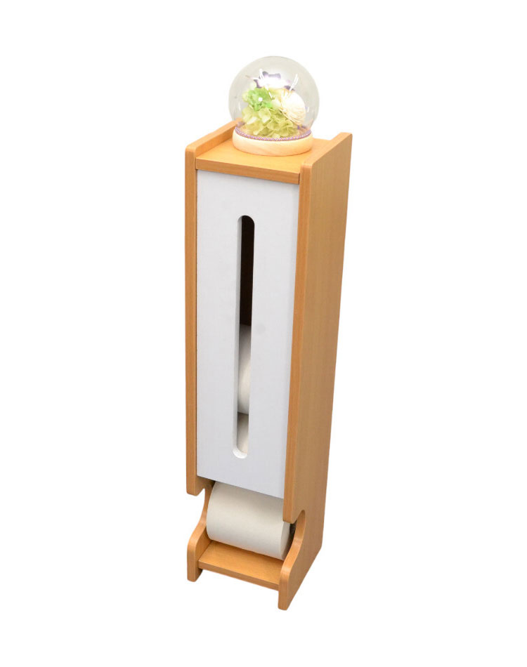 トイレラック 収納ラック トイレ トイレ収納 スリム コンパクト 隙間収納 ラック トイレットペーパー ストッカー 木製 収納棚 トイレットペーパーホルダー スリムラック 大容量(代引不可)【送料無料】