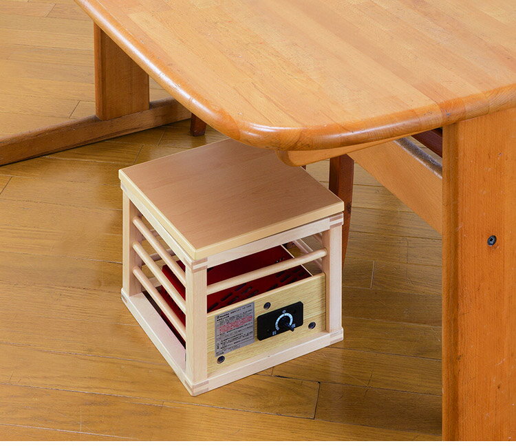 1人用こたつ 完成品 幅25 奥行25 高さ22cm 天板付き 温度調節 無段階 ヒーター 足元 暖房 節電 省エネ アンカ 行火 こたつ(代引不可)【送料無料】