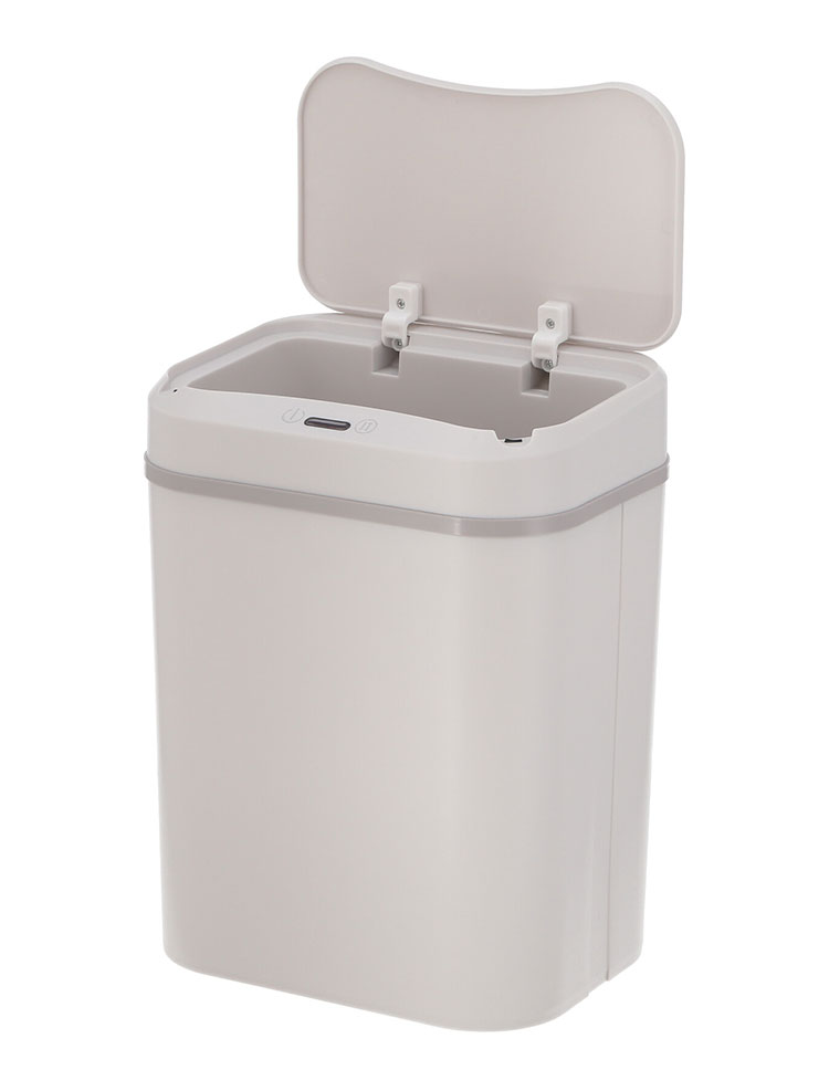 ダストボックス 長方形 人感センサー付き 容量12L ゴミ箱 自動開閉 電池式 お手入れ簡単 コンパクト キッチン収納 リビング ダイニング(代引不可)【送料無料】 [3]