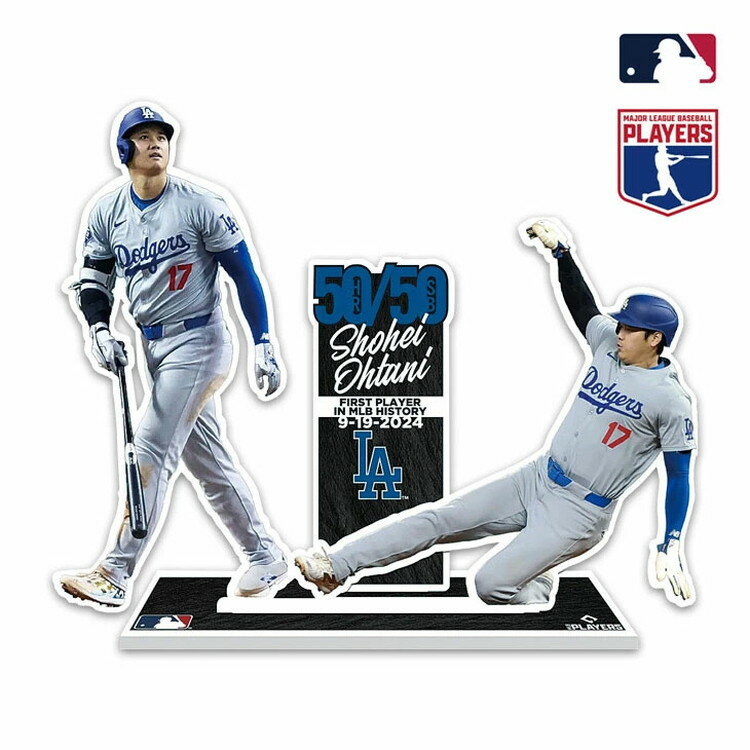 フォトスタンド 大谷翔平 50/50達成記念 アクリルスタンド アクスタ ディスプレイ ロサンゼルスドジャース MLB公式ライセンス グッズ メジャーリーグ Shohei Ohtani 2024 達成記念品(代引不可)【送料無料】