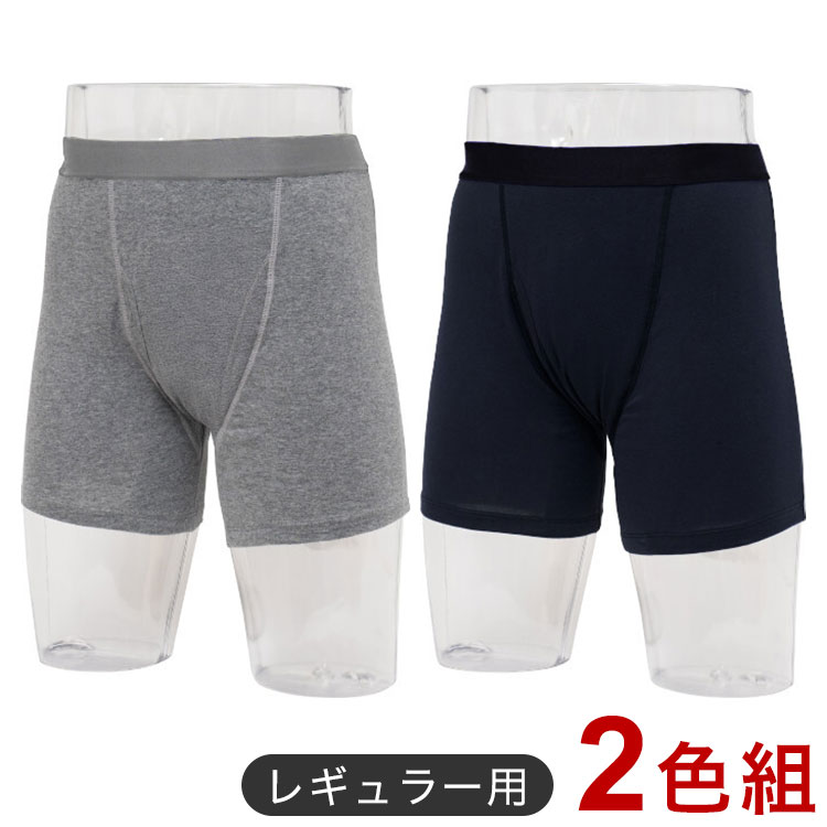 レギュラー用 NEWさわやか安心ボクサーパンツ 同サイズ 2色組 消臭 抗菌 吸水 M L LL 3L 失禁パンツ 安心 丸洗いOK(代引不可)【送料無料】
