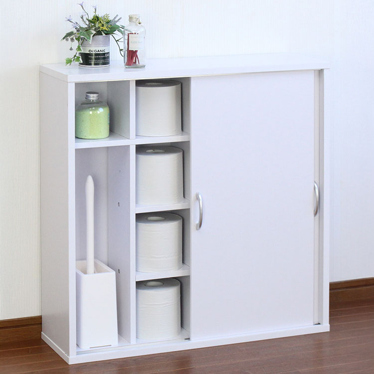 引き戸式トイレ収納庫 トイレ収納 収納ラック 収...の商品画像