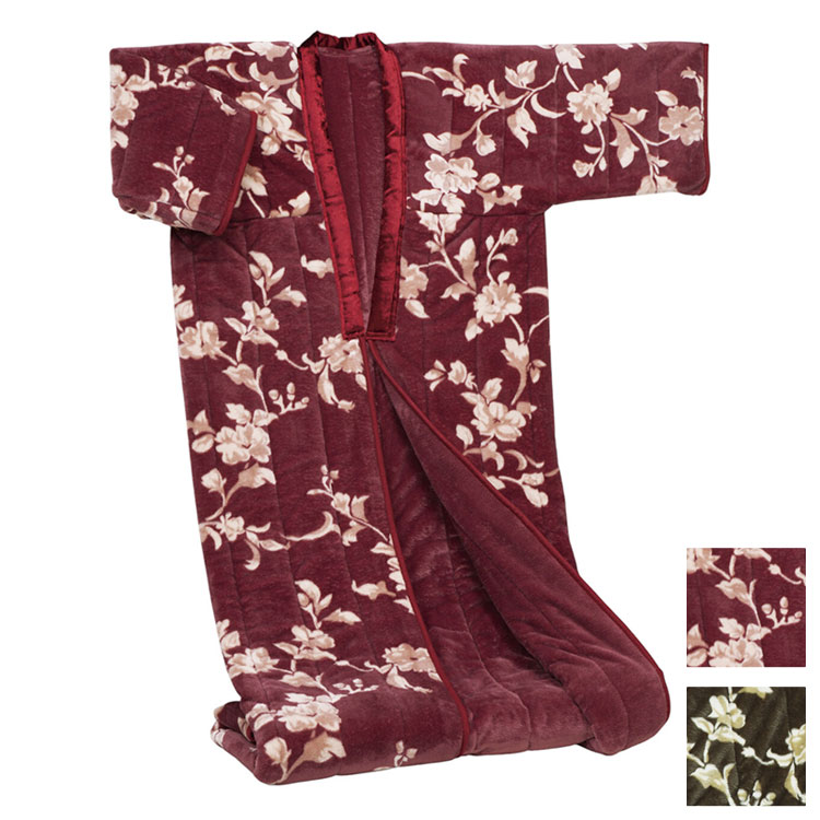 かいまき毛布 テイジン 暖かい 2枚合わせ 綿入り 洗える 防ダニ 抗菌 防臭 遠赤蓄熱綿 清潔 掻巻 袖付き ぽかぽか 高齢者用 厚手 保温性 冷え性対策(代引不可)【送料無料】