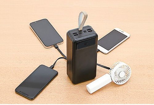 バッテリー&ソーラーパネルセット 大容量 発電機 軽量 小型 コンパクト LEDライト付き ソーラー発電 太陽光 防災 災害 車中泊 避難所 アウトドア(代引不可)【送料無料】 rcmdva-14591408 リコメン堂ホームライフ館 サンプル画像2