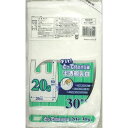 日本技研工業 Kitchen Corner Fit とって付きポリ袋 半透明乳白 20L 30P KC-20F