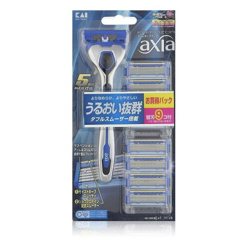 貝印 KAI RAZOR axia バリューパック スリム GA0061 貝印 KAI RAZOR axia バリューパック スリム GA0061