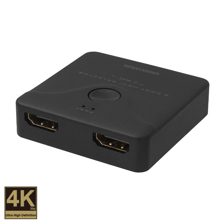 2WAY 2ポートHDMIセレクタ GH-HSWL2-BK PC 