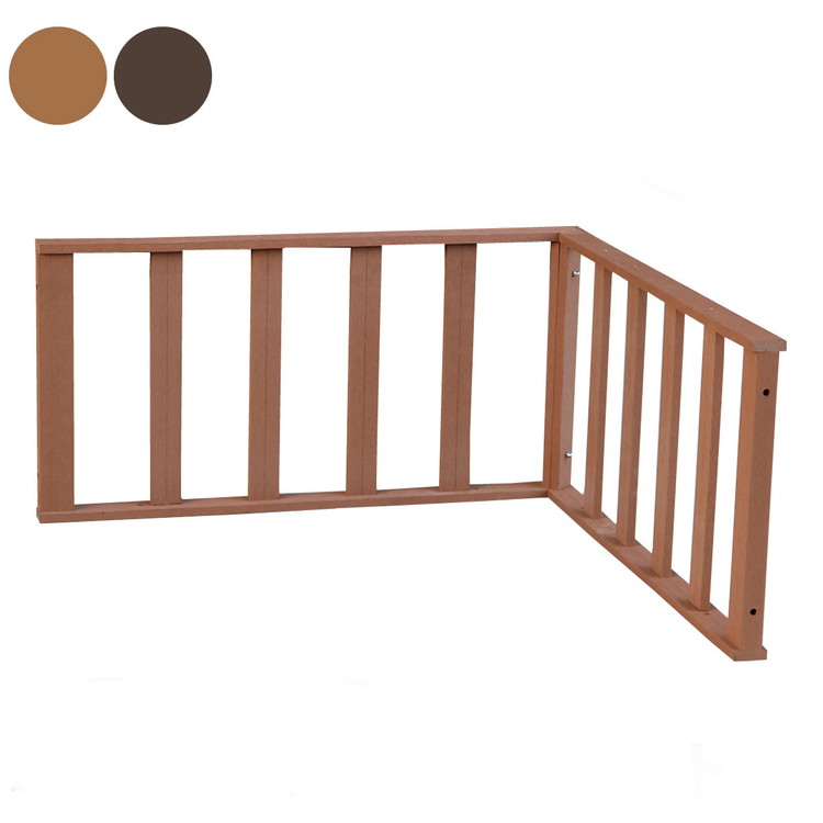 Fences - 人工木ウッドデッキ ecofeel(エコフィール) コーナーフェンス PWDE-CN 樹脂製 縁台 縁側 DIY キット フェンス ウッドパネル 腐らない 庭 屋外 新築 外構(代引不可)【送料無料】