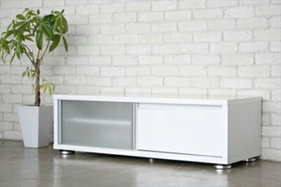Low Board - STORM ストーム テレビ台 幅120cm テレビボード テレビ台 木目 テレビラック テレビ台 収納 TV台 TVボード AVラック ブルックリン ブラウン ホワイト(代引不可)【送料無料】