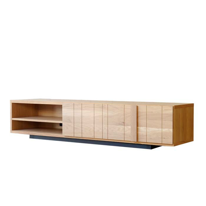 Low Board - 日本製 テレビ台 幅160cm 完成品 国産 天然木 オーク材 フルオープン引出 ローボード リビング テレビボード SAMOA サモア(代引不可)【送料無料】