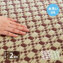 洗える い草風カーペット ルイス 江戸間2帖 174×174 花ござ 洗えるラグ 柄上敷き PP素材で水に強い 屋内 屋外 レジャーシート 和風 和モダン シンプル おしゃれ(代引不可)【送料無料】