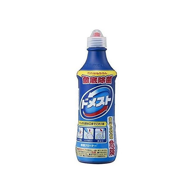 ■商品特徴週に2回以上の徹底除菌をおすすめします！必ず使用前に使用法・使用上の注意をお読みください。便器のふち裏にもかけやすいボトルです。液が出る方向を確かめてからご使用ください。バイ菌を徹底除菌、汚れを強力洗浄で真っ白に！●バイ菌の除去はもちろん、有機物まで分解。だから黄ばみ汚れやヌメリもしっかり落とします。●粘度の高い液（淡い黄色）なので、斜面にもしっかりはりついてより効果的。●バイ菌・汚れが元となる悪臭もスッキリ。●家中の水まわりで使えて便利です。■素材・成分次亜塩素酸ナトリウム、界面活性剤（アルキルアミンオキサイド）、水酸化ナトリウム（1．4%）■製造国日本■個装サイズ73mm×73mm×242mm■本体重量595.8g【代引きについて】こちらの商品は、代引きでの出荷は受け付けておりません。【送料について】北海道、沖縄、離島は送料を頂きます。