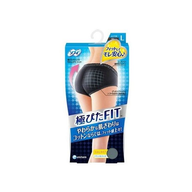 ユニ・チャーム ソフィ 極ぴたFITナチュラルフィットLブルーグレー(代引不可)
