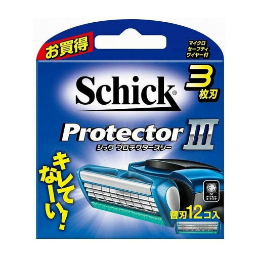 シック プロテクタースリー替刃(12コ入) 日用品 日用消耗品 雑貨品(代引不可)【送料無料】 シック プロテクタースリー替刃(12コ入) 日用品 日用消耗品 雑貨品(代引不可)【送料無料】