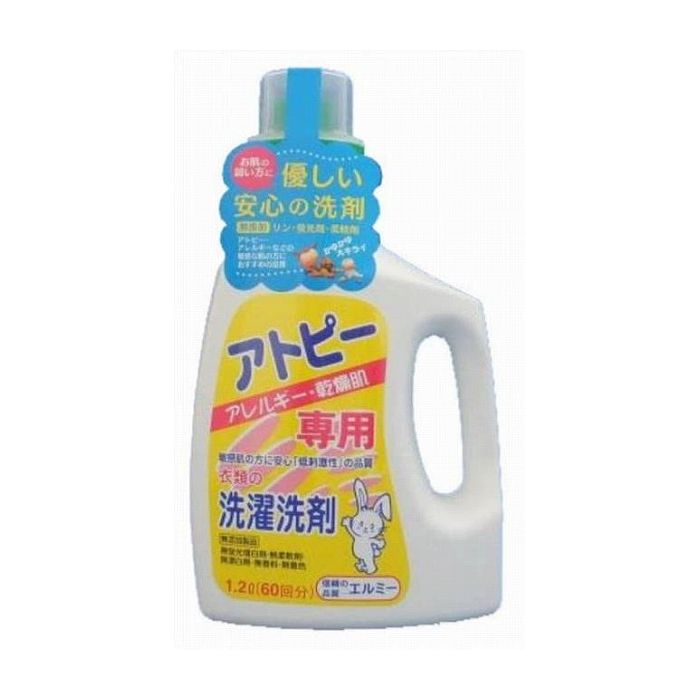 コーセー エルミー アトピー衣類の洗濯洗剤 1200ml 日用品 日用消耗品 雑貨品(代引不可)