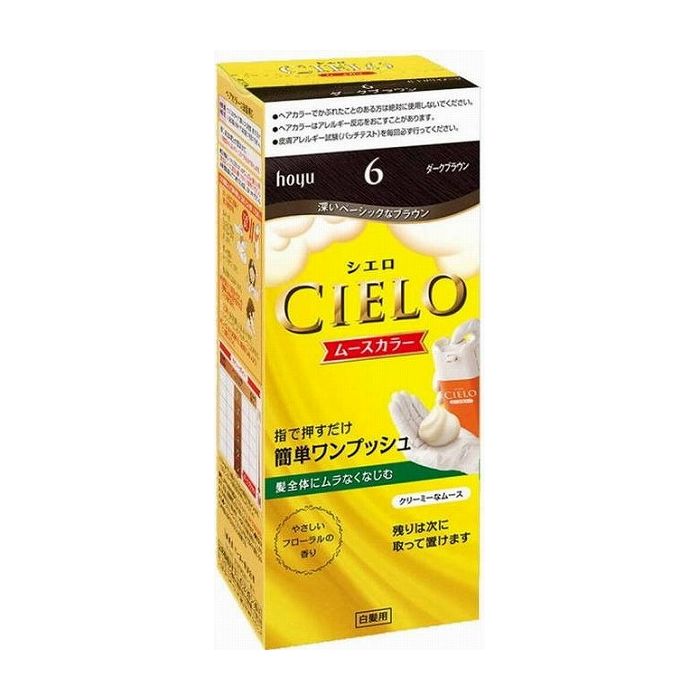 ホーユー シエロ ムースカラー 6 ダークブラウン 医薬部外品(代引不可)