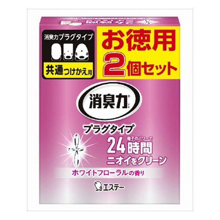 6個セット エステー 消臭力プラグタイプ 付替え 2個セット ホワイトフローラルの香り(代引不可)【送料無料】