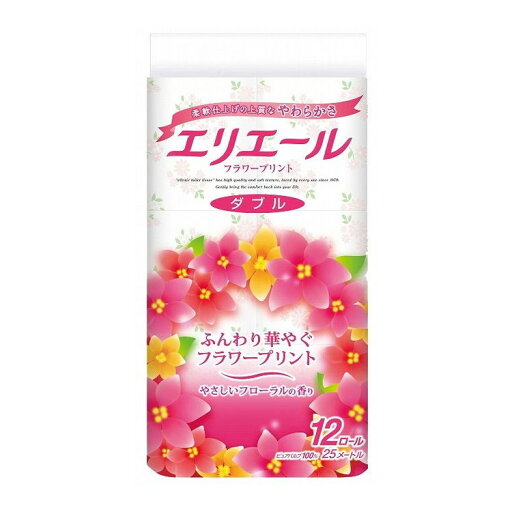 【単品5個セット】 エリエールフラワープリント12Rダブル 大王製紙株式会社(代引不可)【送料無料】 【単品5個セット】 エリエールフラワープリント12Rダブル 大王製紙株式会社(代引不可)【送料無料】