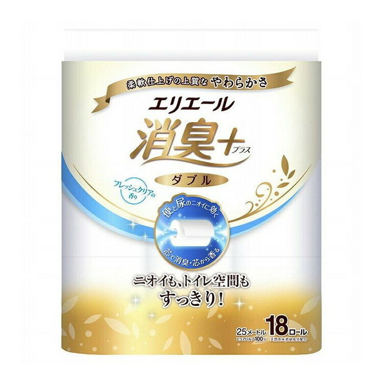【単品18個セット】 E消臭+トイレットフレッシュクリア18Rダブル 大王製紙株式会社(代引不可)【送料無料】