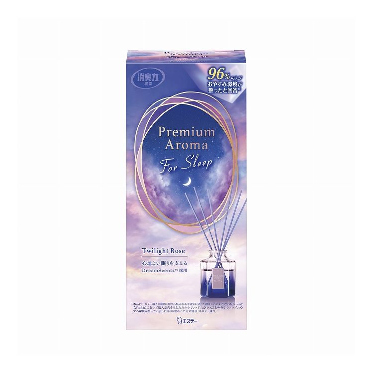 【単品3個セット】 エステー お部屋の消臭力 Premium Aroma For Sleep Stick 本体 トワイライトローズ(代引不可)【送料無料】