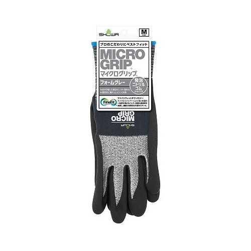 【単品25個セット】 ショーワグローブ #381 マイクログリップ フォームグレー M(代引不可)【送料無料】