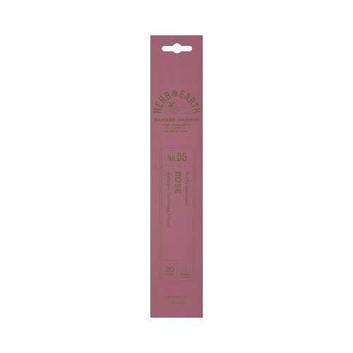 incense （Cone Type） - 【単品24個セット】 日本香堂 ハーブ&アース バンブーインセンス ローズ(代引不可)【送料無料】