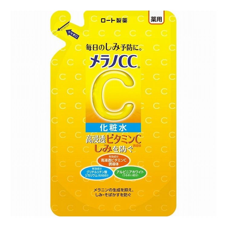 【単品12個セット】 ロート製薬 メラノCC 薬用しみ対策美白化粧水 つめかえ用 170ML(代引不可)【送料無料】