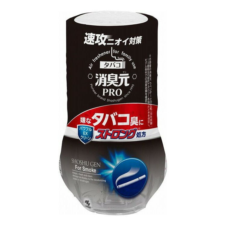 【商品説明】●新処方で消臭効果アップ●速攻ニオイ対策　消臭元PROシリーズとして一体感を持たせた用途別芳香消臭剤成分プラスチック＝ラベル、ボトル、内キャップ、外キャップメーカー名小林製薬内容量400ML生産国・加工国日本商品区分日用雑貨品、他【代引きについて】こちらの商品は、代引きでの出荷は受け付けておりません。【送料について】北海道、沖縄、離島は送料を頂きます。