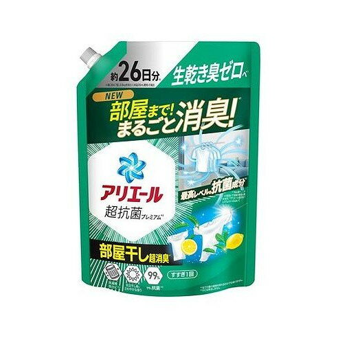 【単品5個セット】 アリエールジェル部屋干しプラスつめかえ超特大サイズ P&Gジャパン(代引不可)【送料..