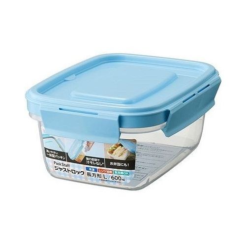 【単品12個セット】 エビス パックスタッフ ジャストロック長方形L・1コ入 日本製 冷凍 レンジ加熱 保存容器 食品保存(代引不可)【送料無料】