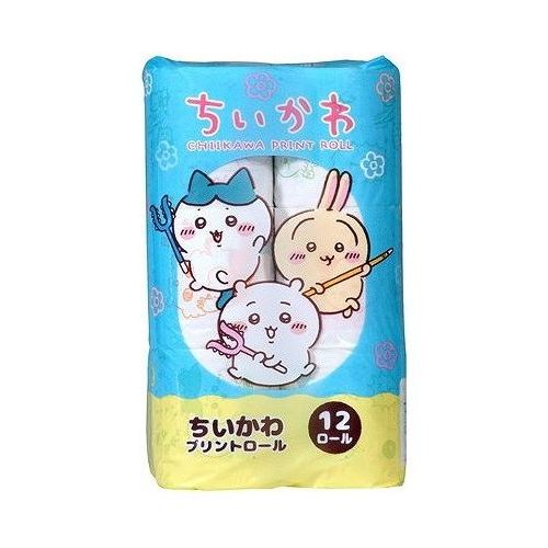 【単品6個セット】 西日本衛材 ちいかわ 12ロールダブル トイレットペーパー ペー...
