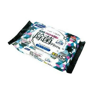 【単品5個セット】 リファイン高濃度アルコール45枚 ライフ堂(代引不可)