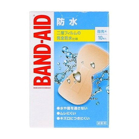 【商品詳細】水やバイ菌を通さず、空気・蒸気を通す新素材フィルム　（肌色）　と　不織布　（白色）の二重構造。ソフトで伸縮性に優れ、複雑な動きにもぴったりフィットします。すべてのバンドエイドは滅菌済です。成分:○テープ：（外側）伸縮性不織布、（内側）ポリウレタンラミネートフィルム〇粘着剤：アクリル系粘着剤〇ポリエチレン加工不織布／一般医療機器／届出番号：13B3X10349000001商品区分：一般医療機器メーカー名:JNTLコンシューマーヘルス生産国・加工国:中華人民共和国内容量:10枚【代引きについて】こちらの商品は、代引きでの出荷は受け付けておりません。【送料について】北海道、沖縄、離島は送料を頂きます。