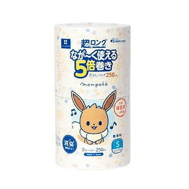 【単品6個セット】 モンポケ超ロングパルプ5倍巻き2RS 丸富製紙(代引不可)【送料無料】